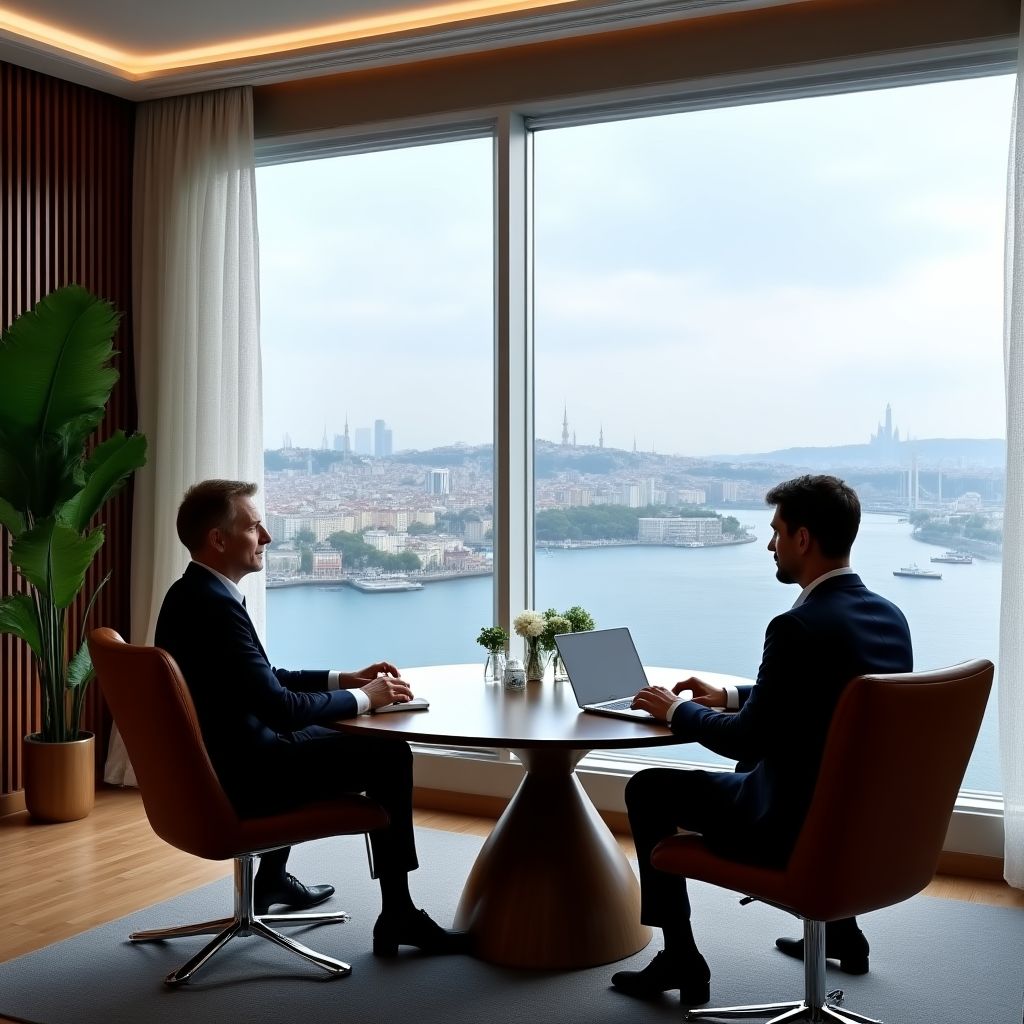 Executive coaching session in Istanbul office
